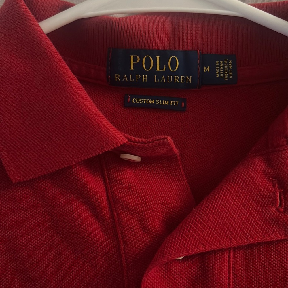 Red polo slim fit